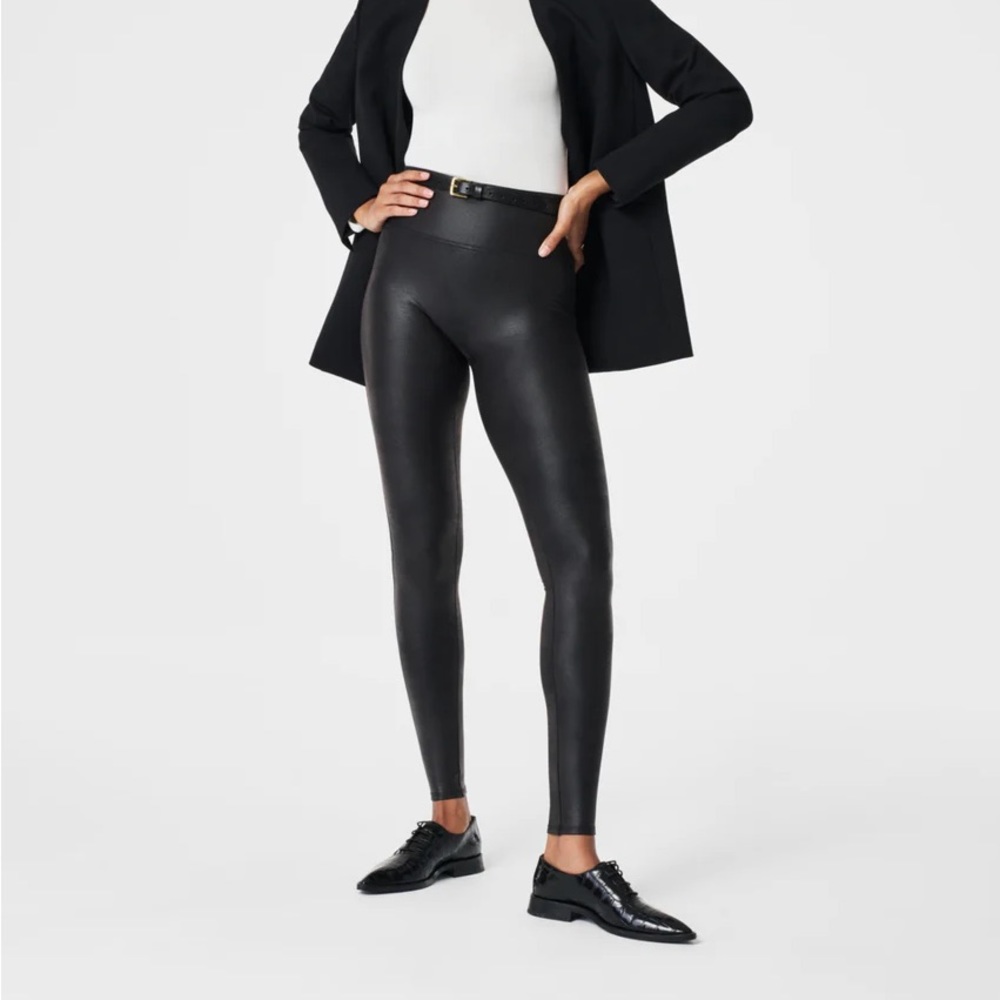 COPY - Spanx Faux Leather Leggings - Petite